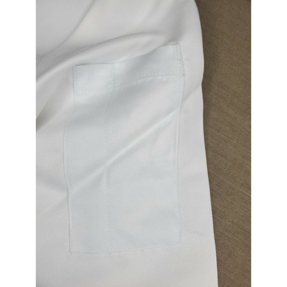 Medium White With Black Buttons & Neckline Chef Jacket Big Custom Impact Group - Picture 8 of 8
